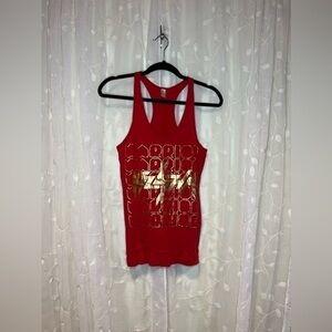 𝅺kesha Warrior Racerback Tank Top, Size Medium